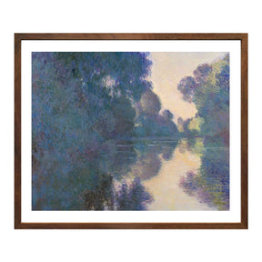 Claude Monet Wall Art Morning On The Seine Near Giverny Poster Framed