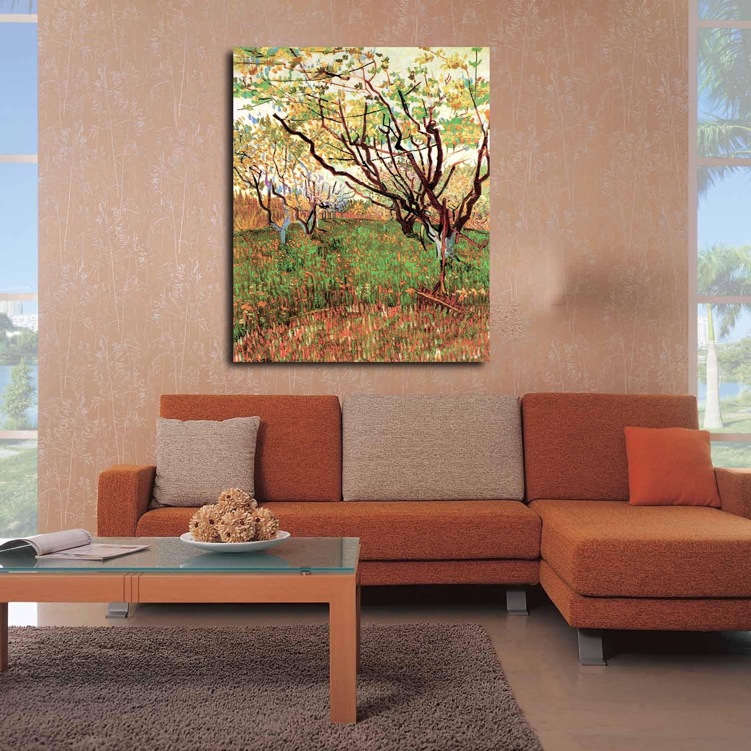 Orchard in Blossom Canvas Art