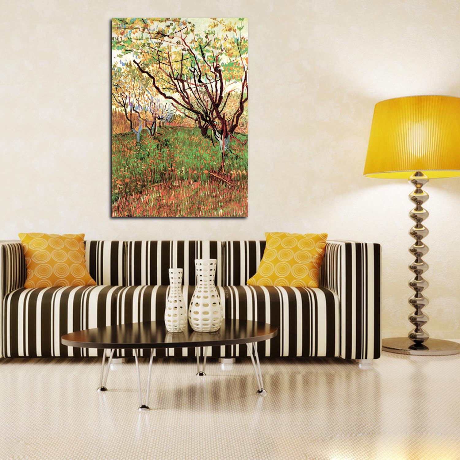 Orchard in Blossom Canvas Art