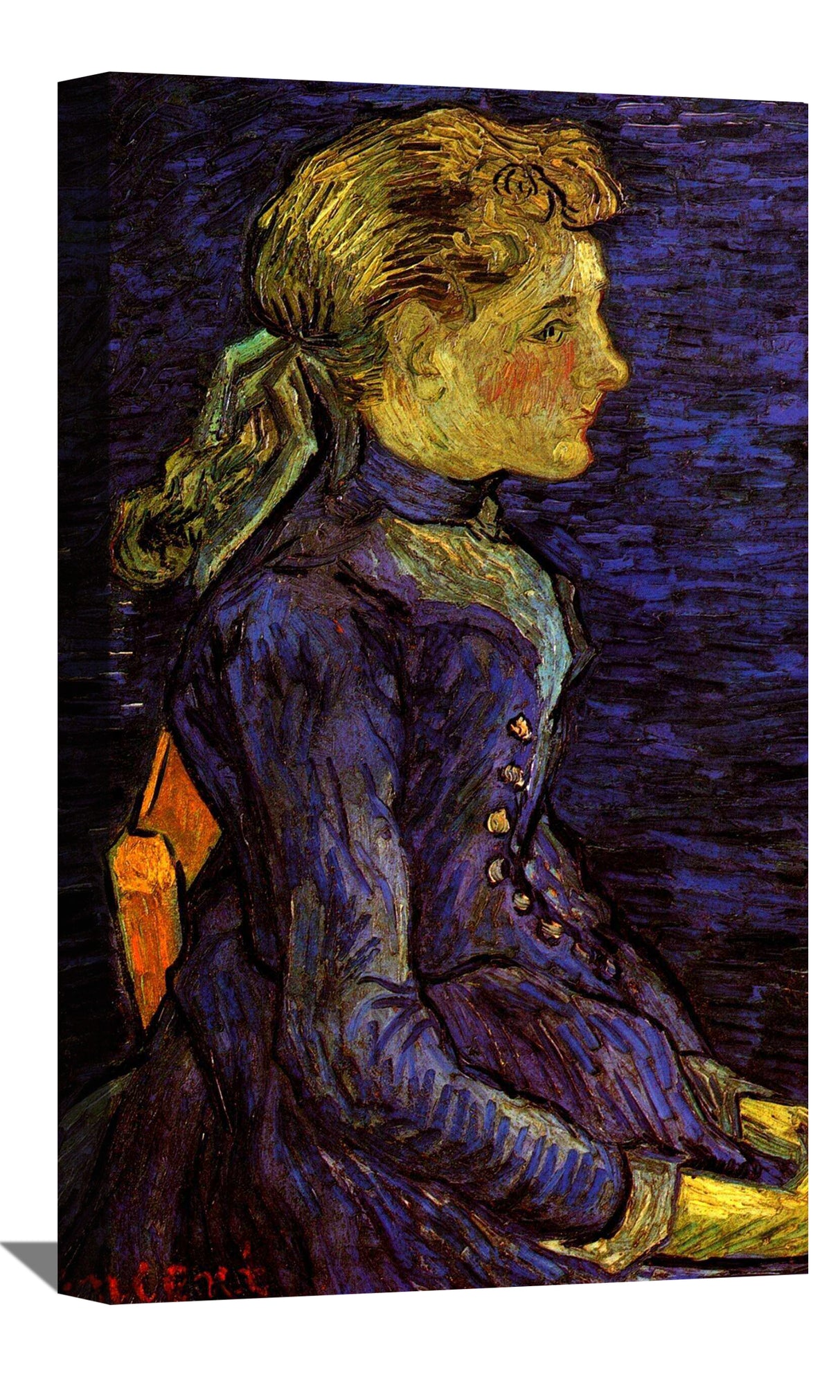 Portrait of Adeline Ravoux 2 Canvas Art