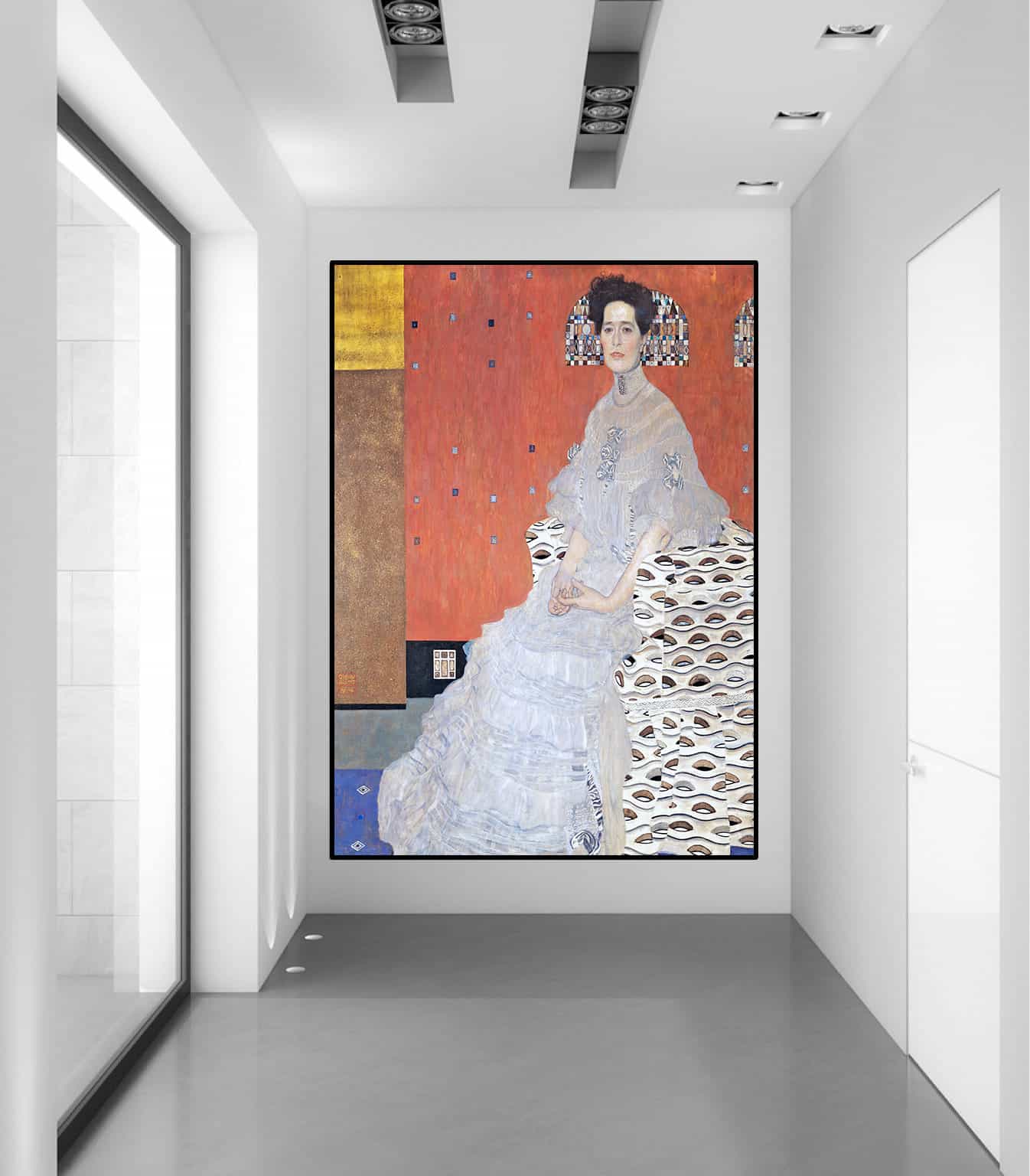 Portrait Of Fritza Riedler Canvas Art