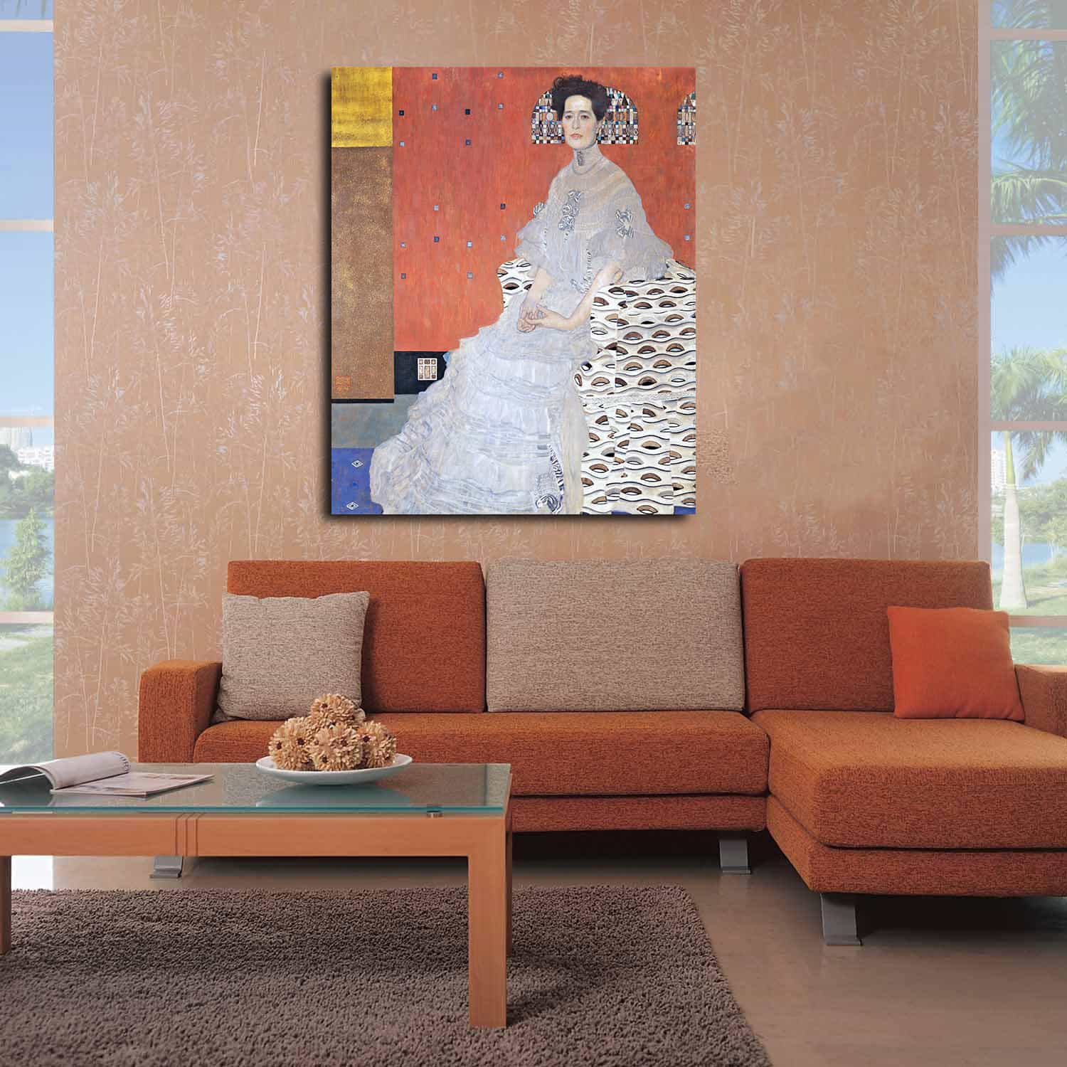 Portrait Of Fritza Riedler Canvas Art