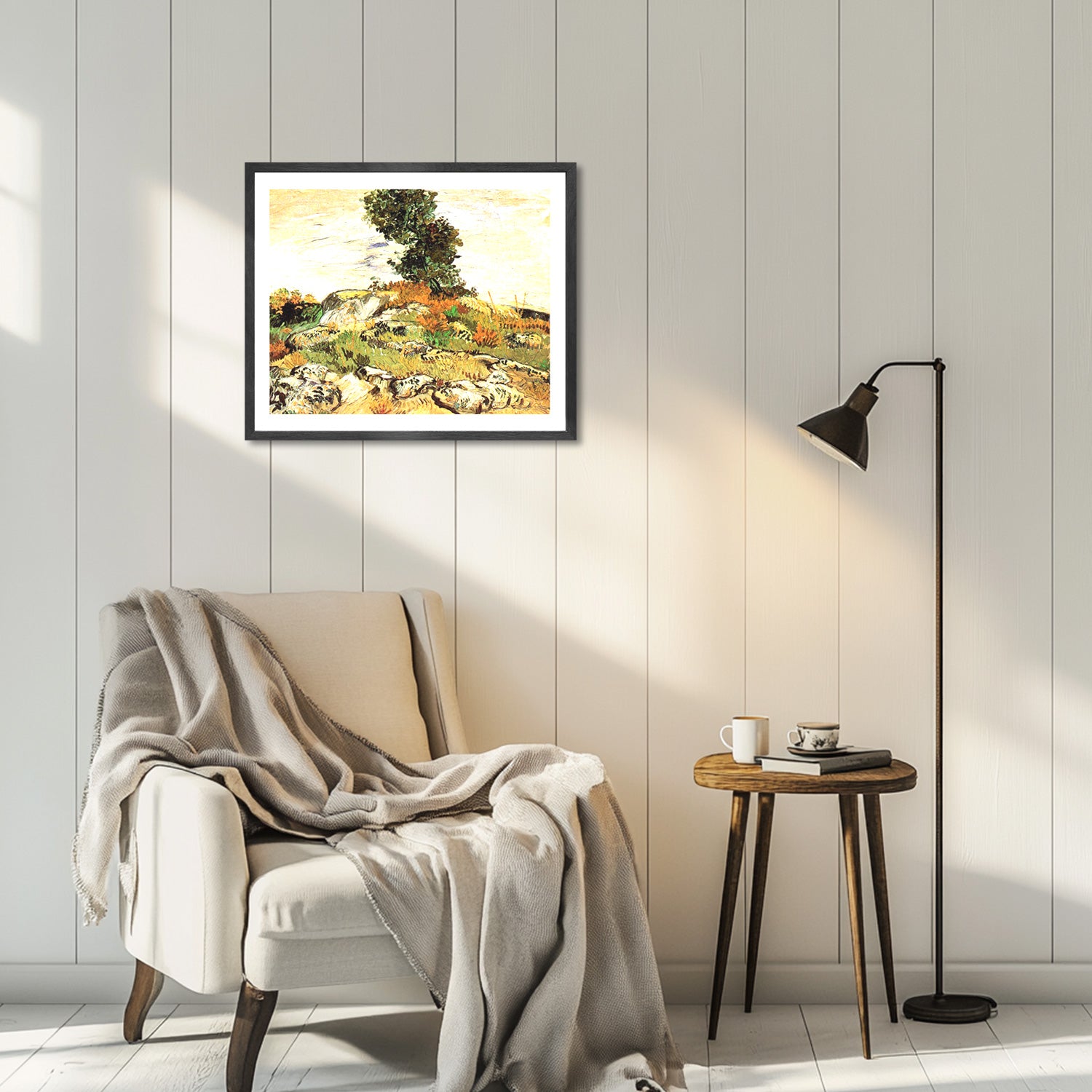 Vincent Van Gogh Rocks With Oak Tree Wall Art Van Gogh Poster