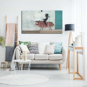 Rodeo Cowboy Kid Canvas Art