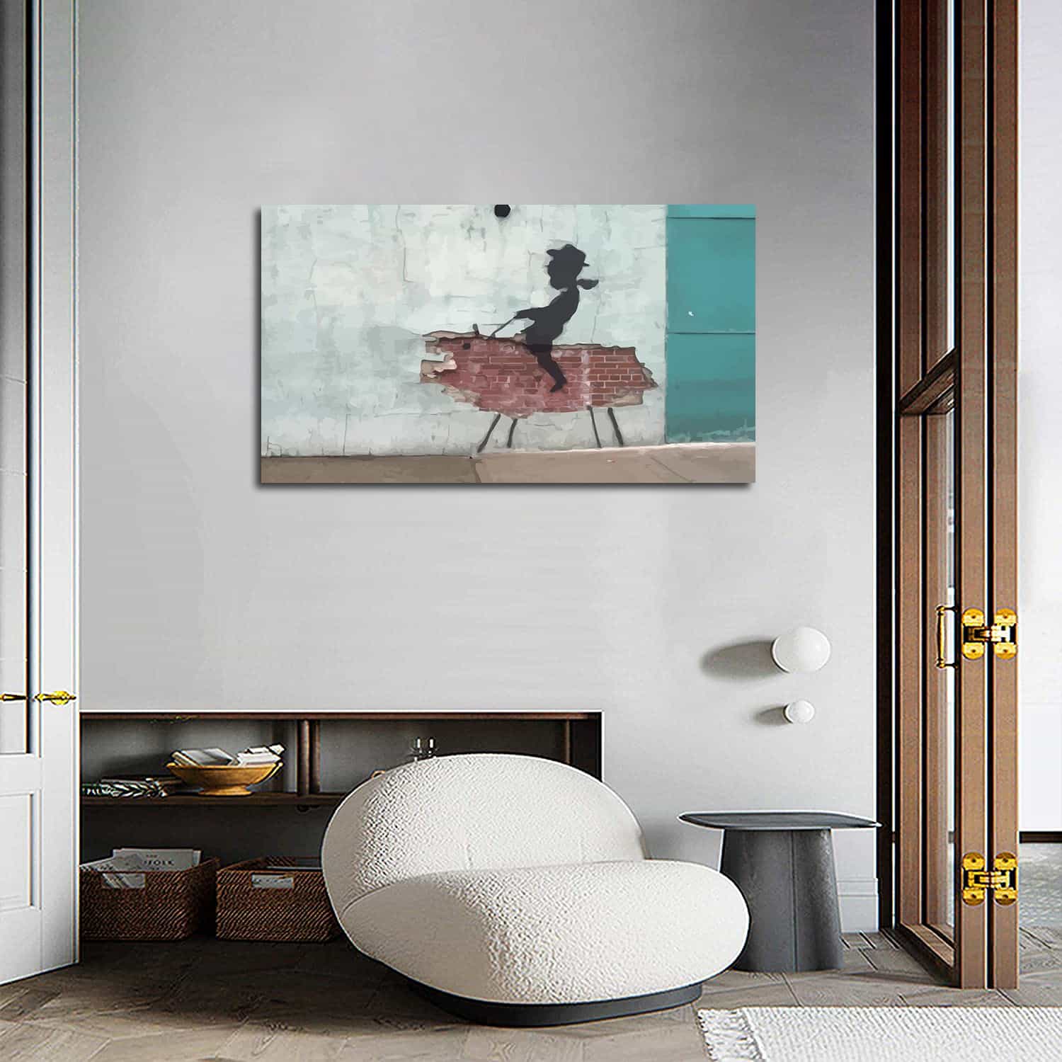 Rodeo Cowboy Kid Canvas Art