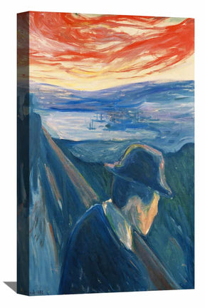 Sick Mood at Sunset Despair Canvas Art