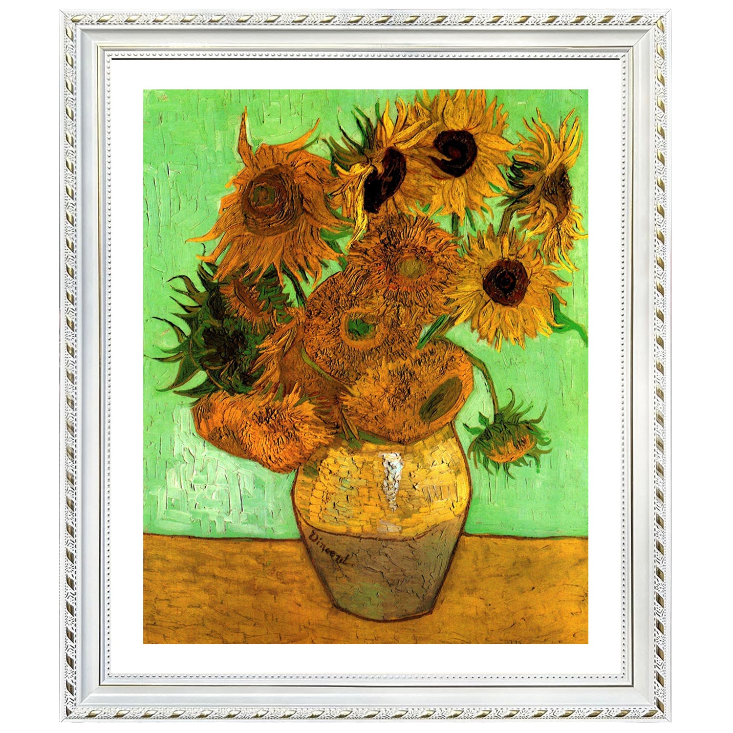 Vincent Van Gogh Still Life Vase With Twelve Sunflowers Wall Art Van Gogh Poster