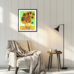 Vincent Van Gogh Still Life Vase With Twelve Sunflowers Wall Art Van Gogh Poster