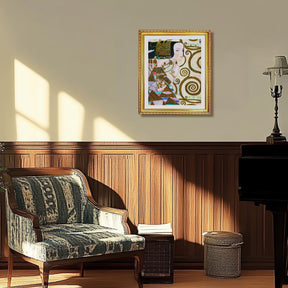 Gustav Klimt Wall Art The Wait Poster Framed Klimt Art
