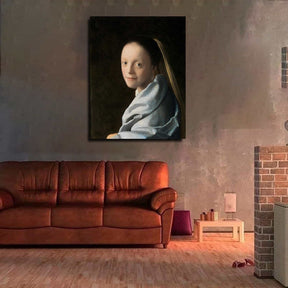 Study of a Young Woman Canvas Art