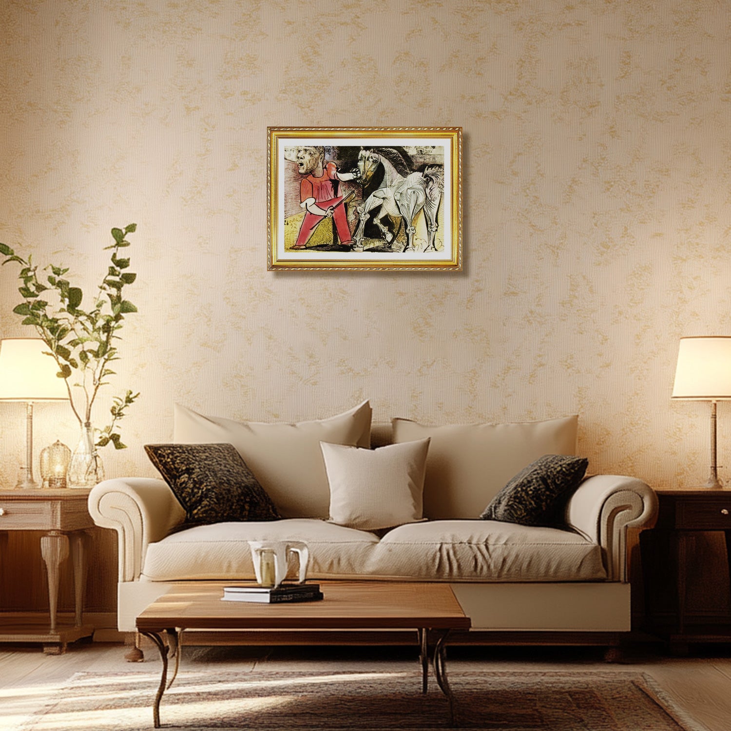 Pablo Picasso Wall Art The Circus Horse Poster Framed Art