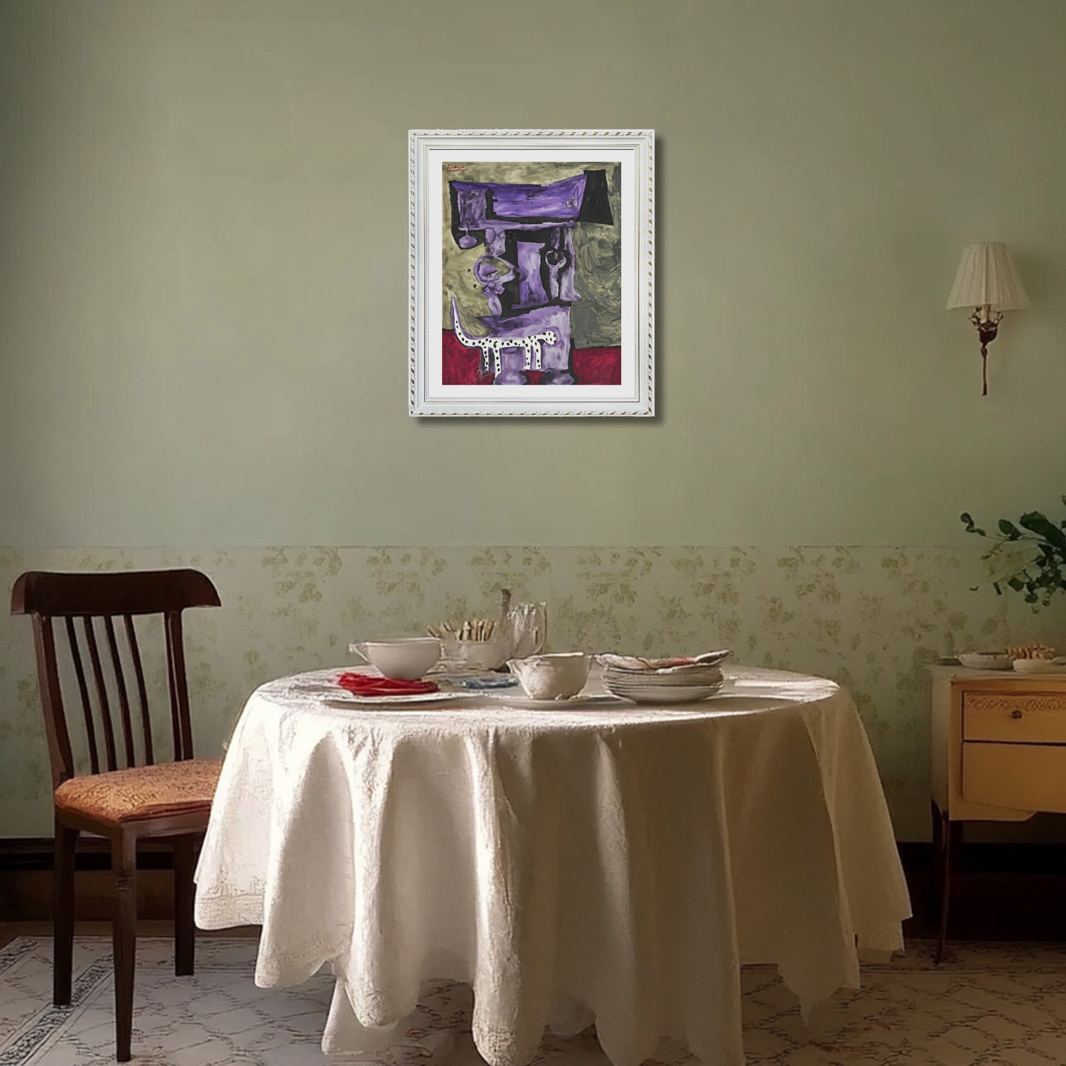 Pablo Picasso Wall Art The Dalmatian Dog Poster Framed Art