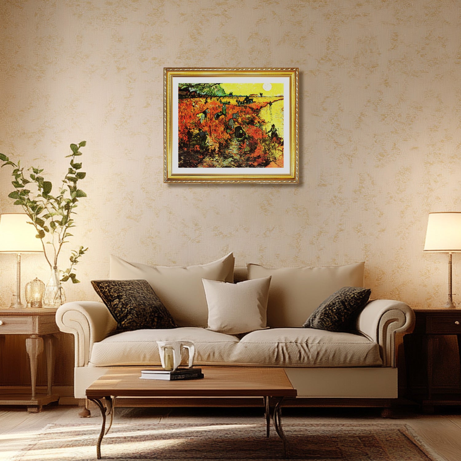 Vincent Van Gogh The Red Vineyard Wall Art Van Gogh Poster