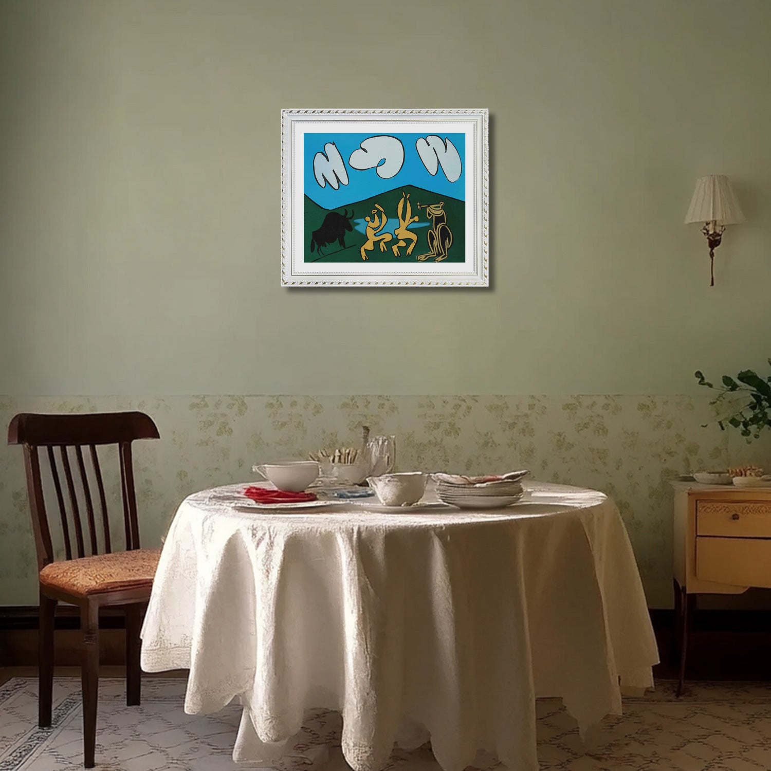 Pablo Picasso Wall Art The Figures Poster Framed Art