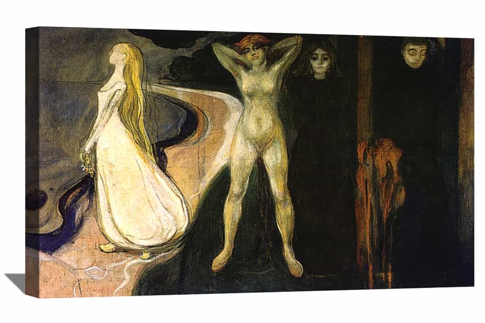 The Three Stages of Woman Canvas Art