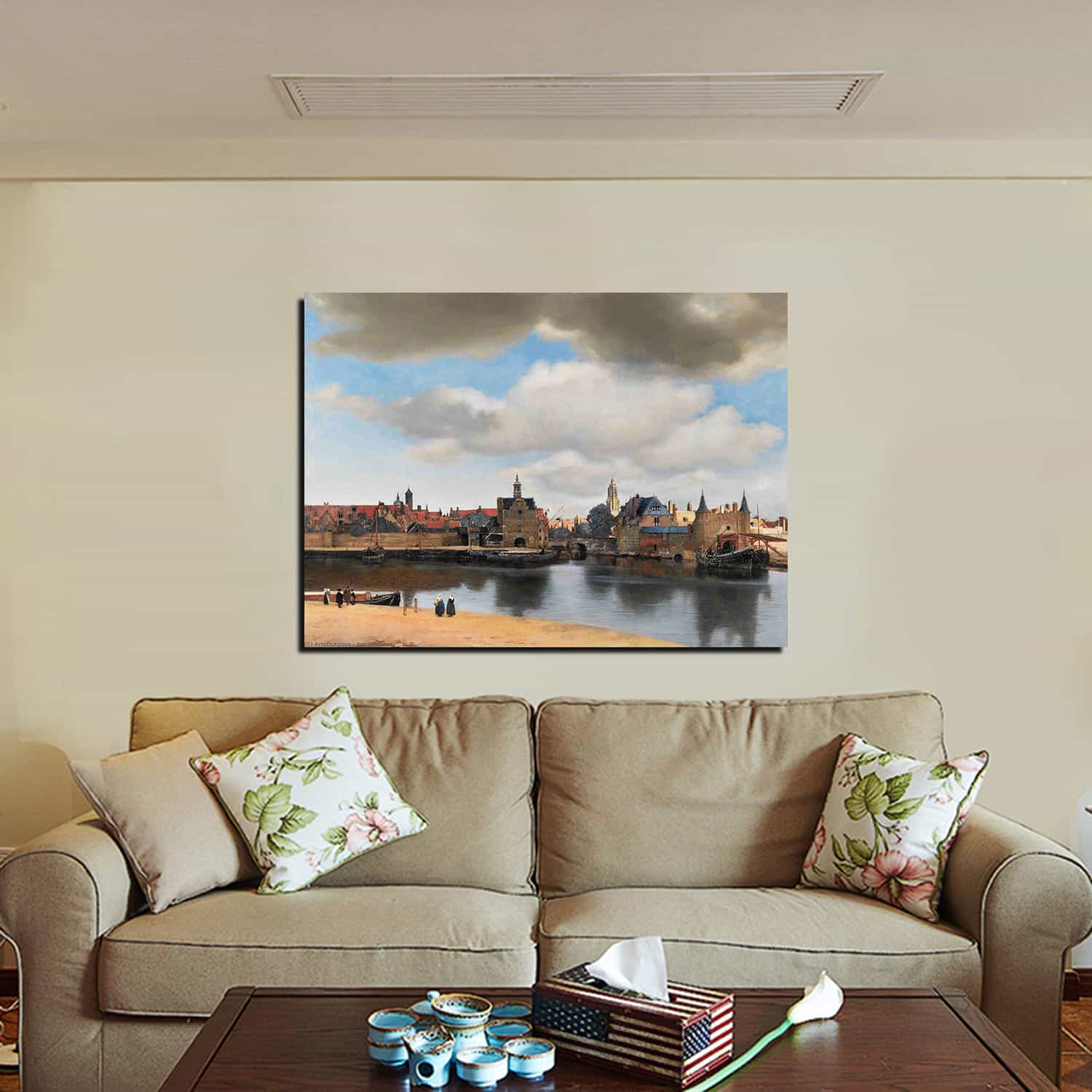 View of Delft Canvas Art