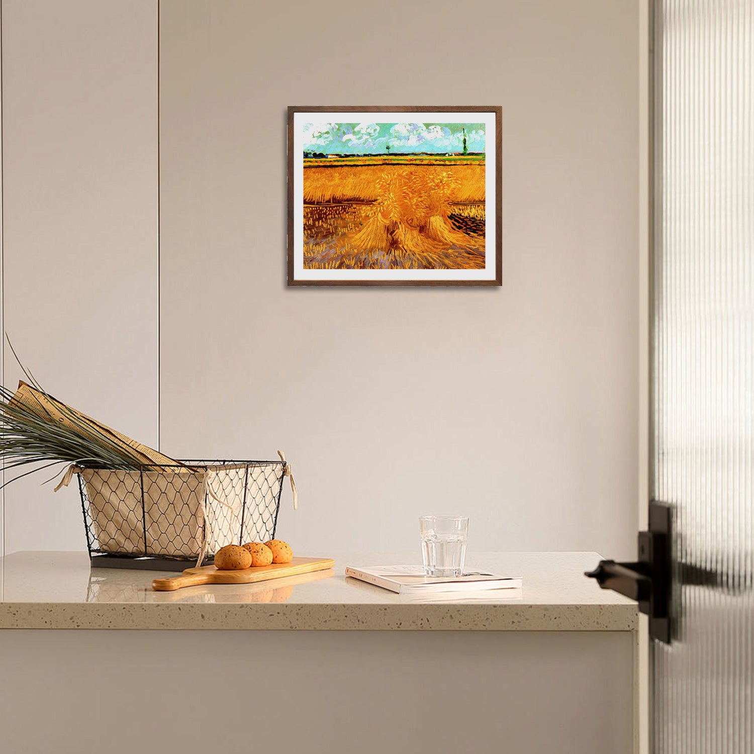Vincent Van Gogh The Wheat Field With The Alpilles Foothills Wall Art Van Gogh Poster