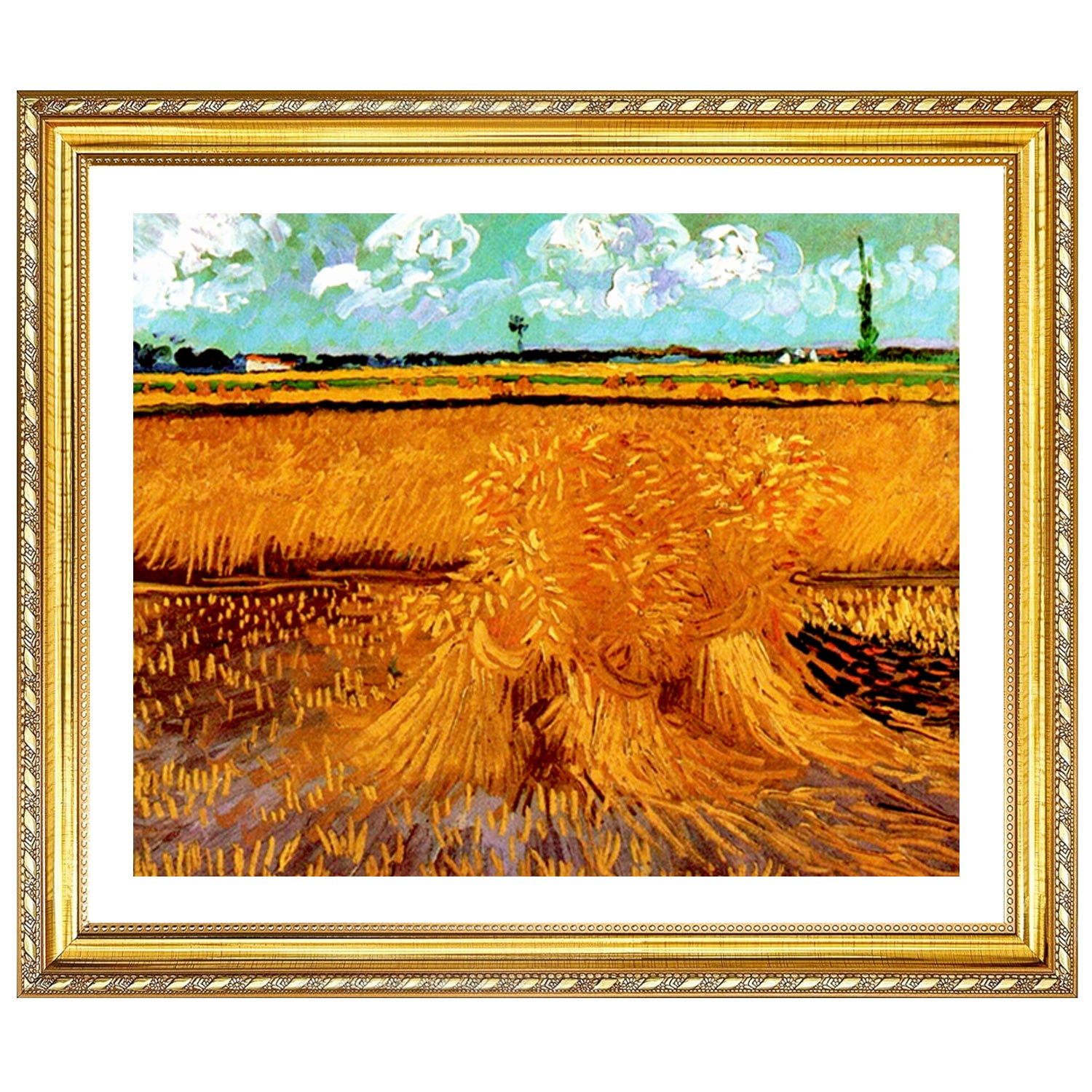 Vincent Van Gogh The Wheat Field With The Alpilles Foothills Wall Art Van Gogh Poster