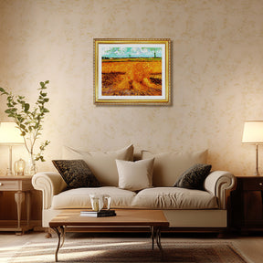 Vincent Van Gogh The Wheat Field With The Alpilles Foothills Wall Art Van Gogh Poster