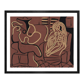 Pablo Picasso Wall Art Woman In An Armchair Poster Framed Art