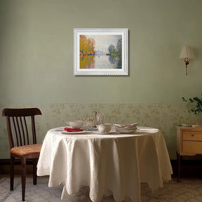 Claude Monet Wall Art Autumn On The Seine At Argenteuil Poster Framed