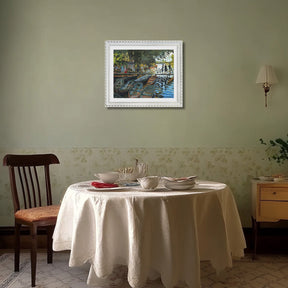Claude Monet Wall Art Bathers At La Grenouillere Poster Framed