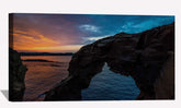Big Rock Clouds Ocean Canvas Art