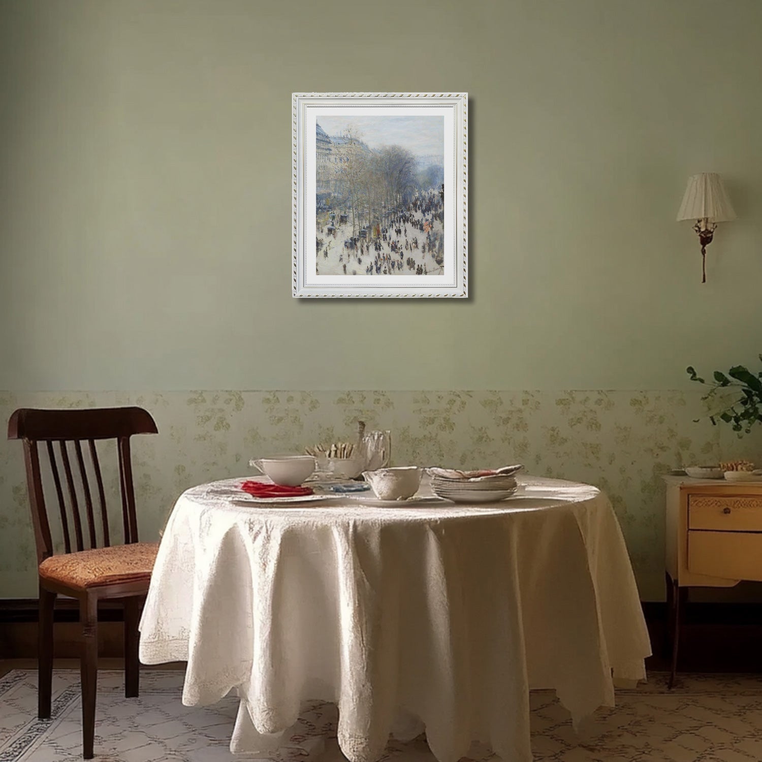 Claude Monet Wall Art Boulevard Des Capucines Poster Framed
