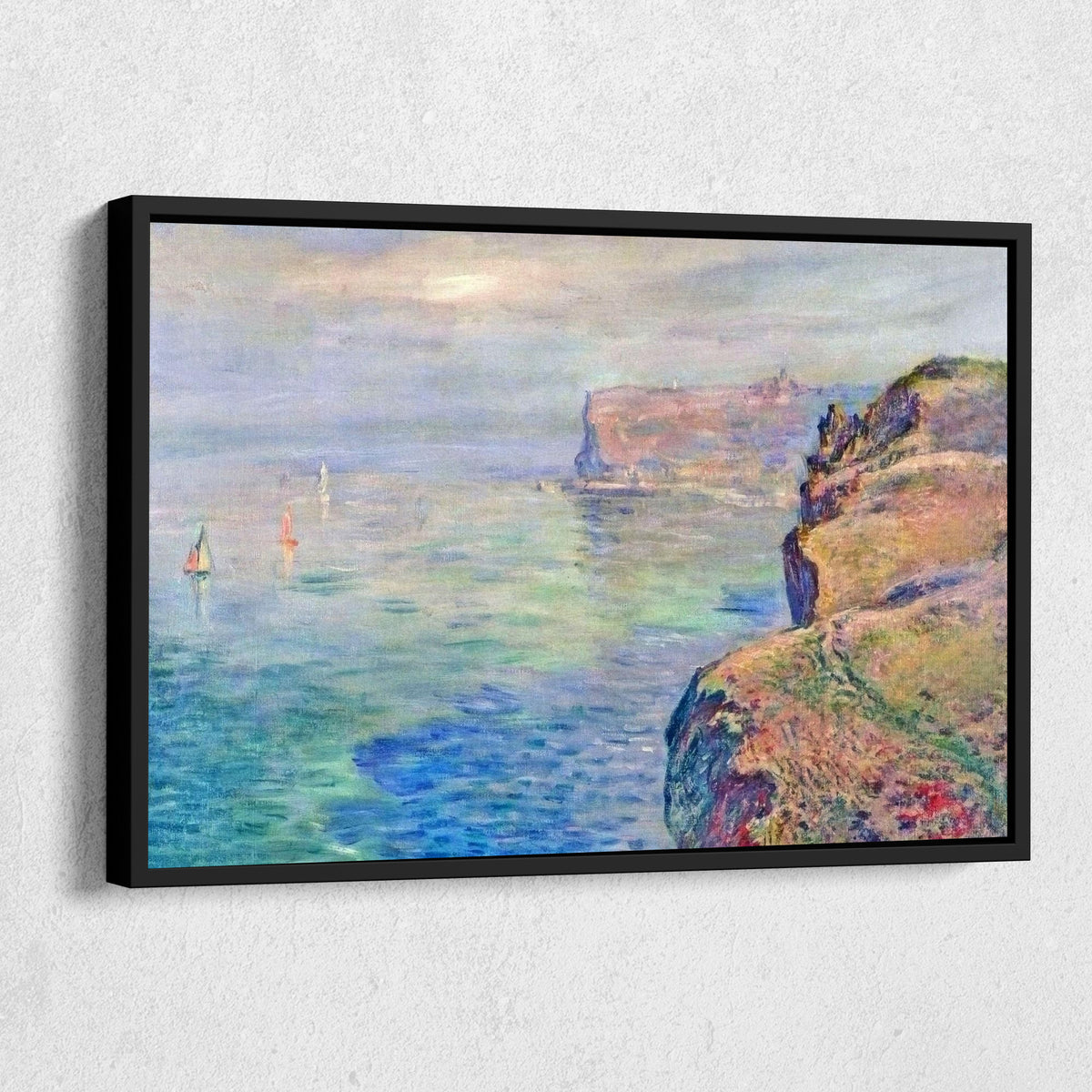 Cliff At Grainval Near Fecamp Canvas Art