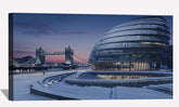 Early Winter Morning In London Canvas Art