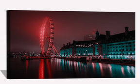 Ferris Wheel Amusement Park Canvas Art