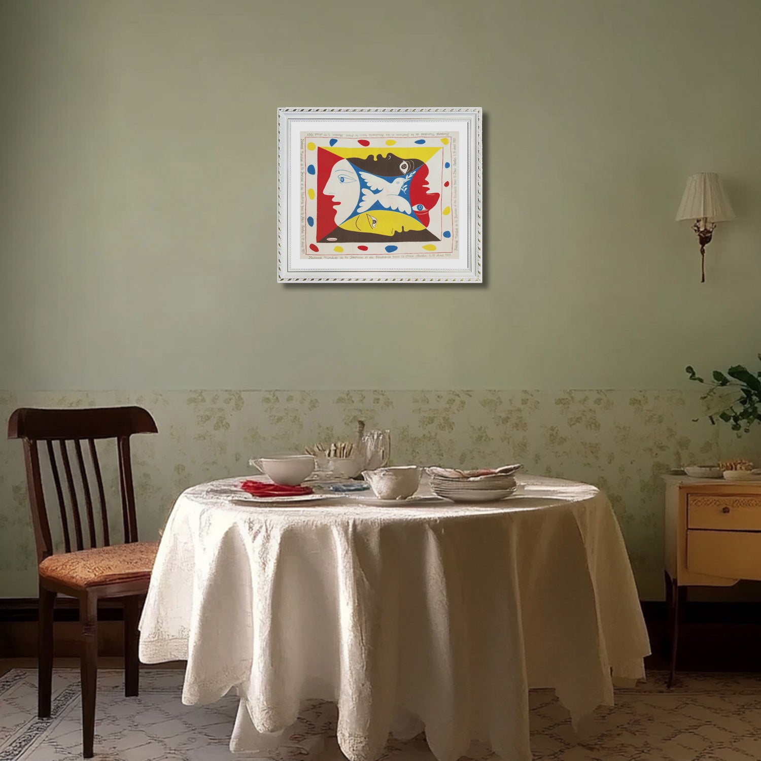 Pablo Picasso Wall Art Festival Of Youth Poster Framed Art