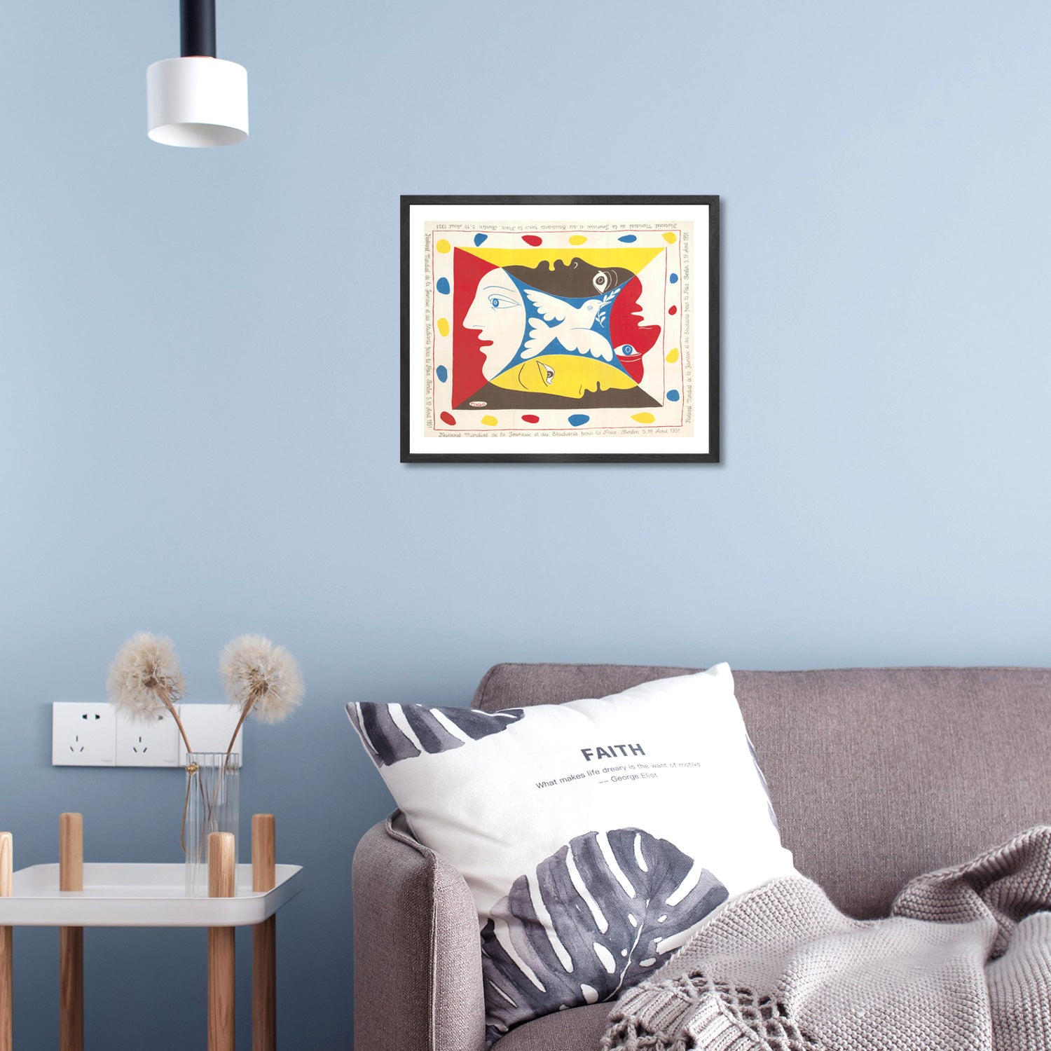 Pablo Picasso Wall Art Festival Of Youth Poster Framed Art