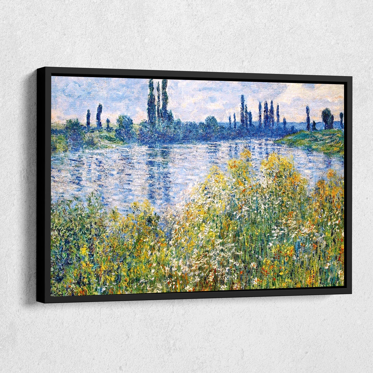 Flowers Near Vetheuil Canvas Art