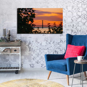 Golden Gate Bridge Sunset Canvas Art