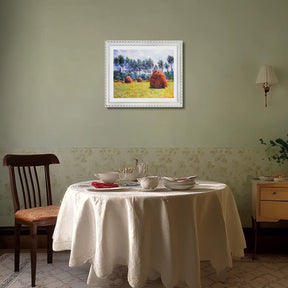 Claude Monet Wall Art Haystacks At Giverny Poster Framed