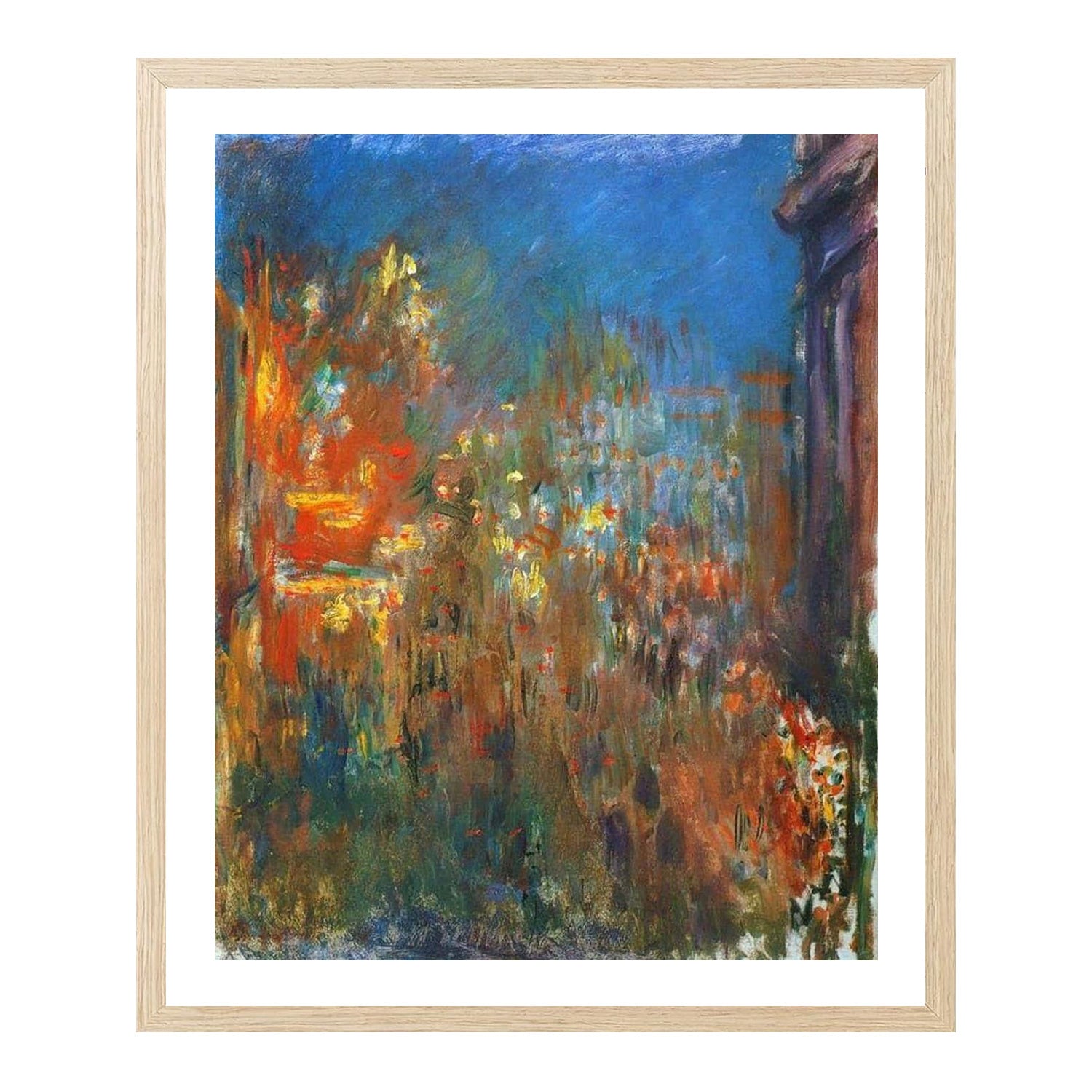 Claude Monet Wall Art Leicester Square At Night Poster Framed