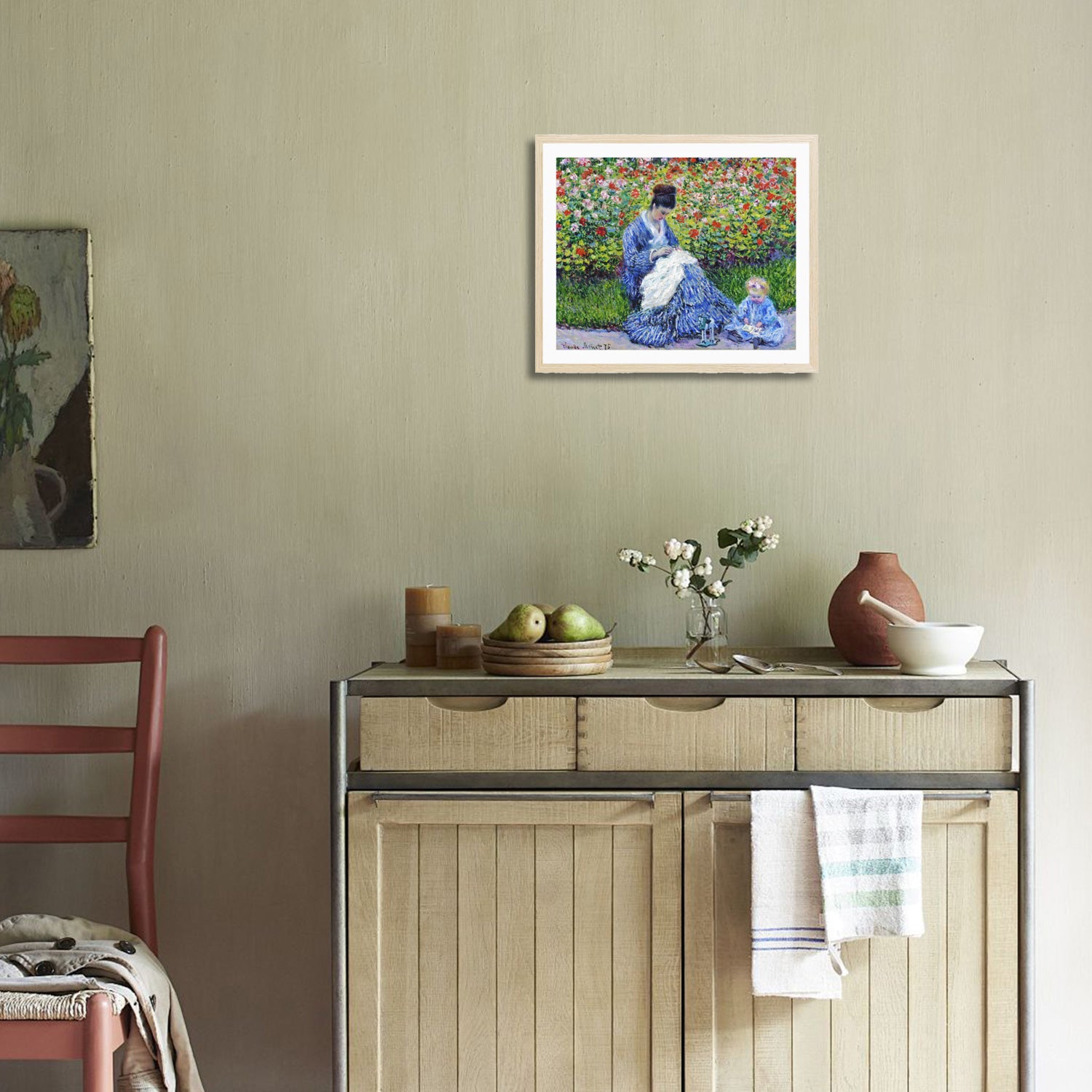 Claude Monet Wall Art Madame Monet And Child Poster Framed