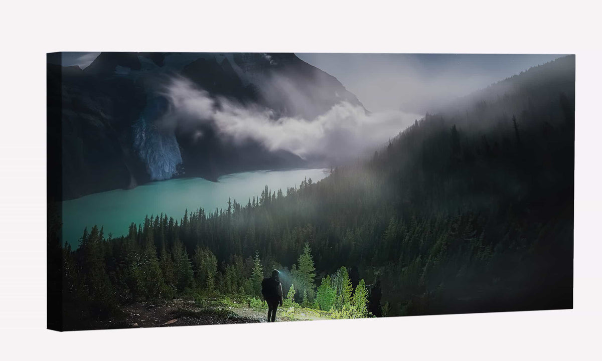 Midnight Explorations Under The Full Moon Canvas Art