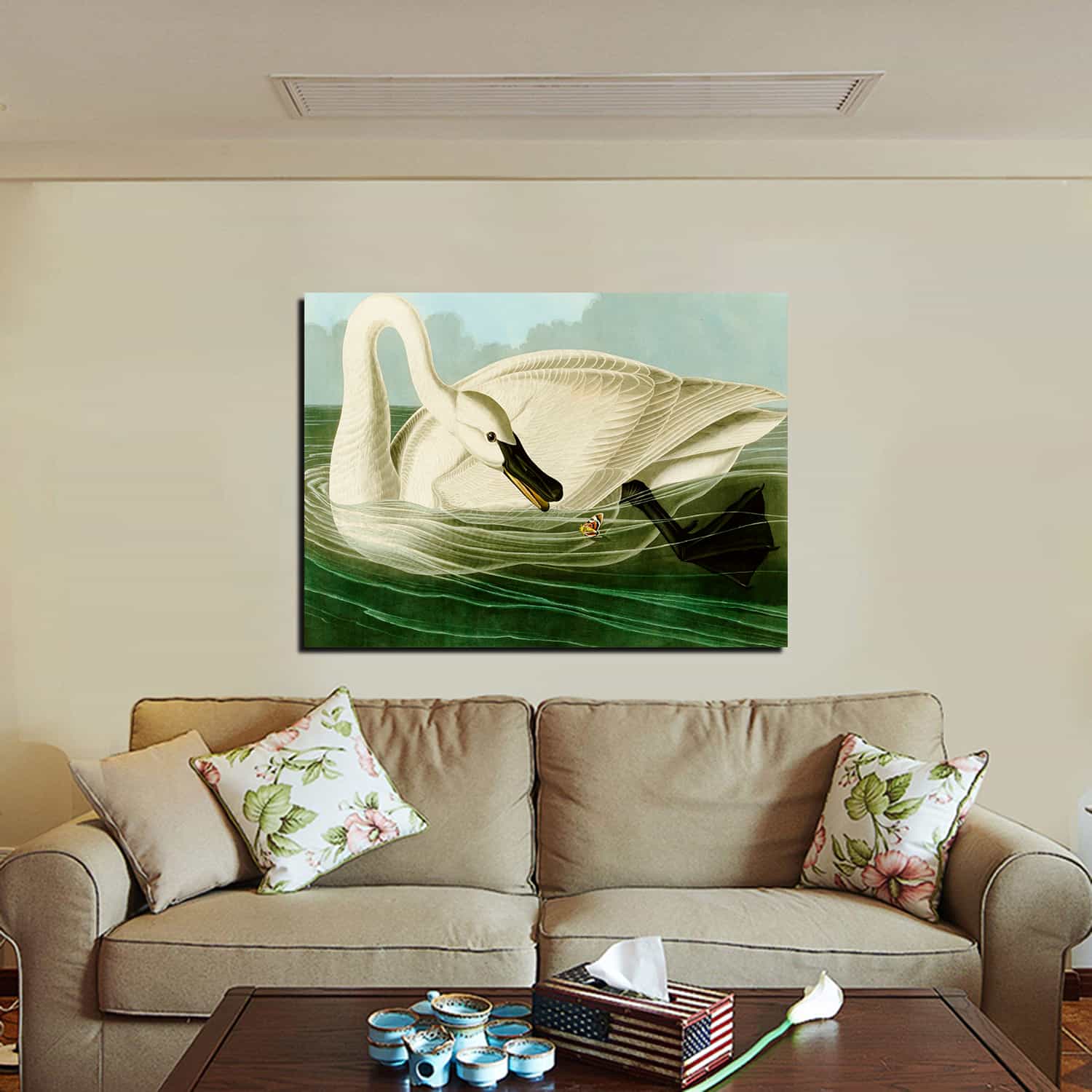 Trumpeter Swan Canvas Art