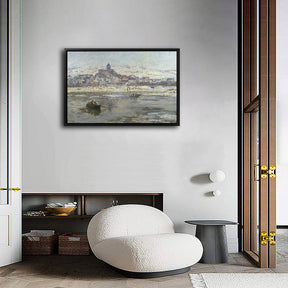 Vetheuil In Winter Canvas Art
