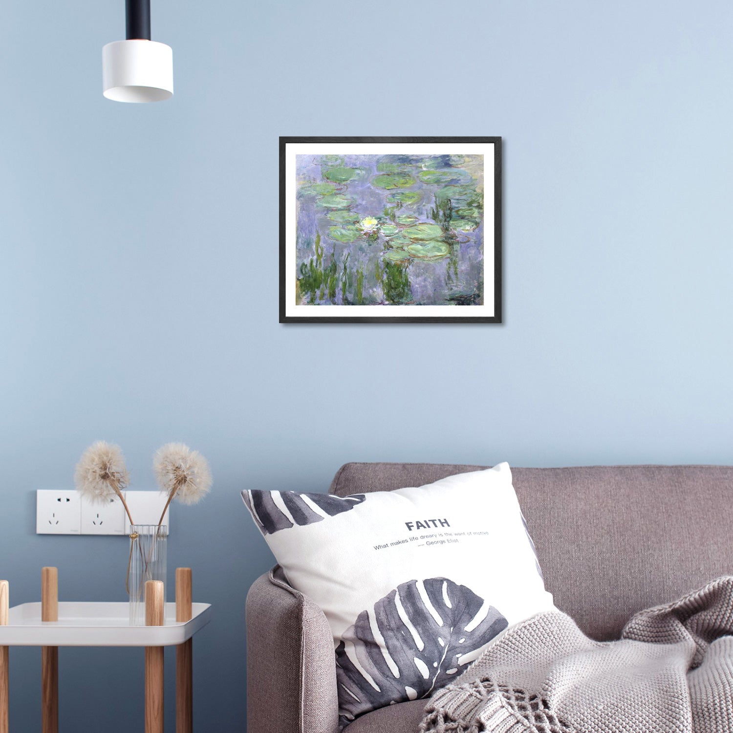 Claude Monet Wall Art Wate Lilies 1896 Poster Framed