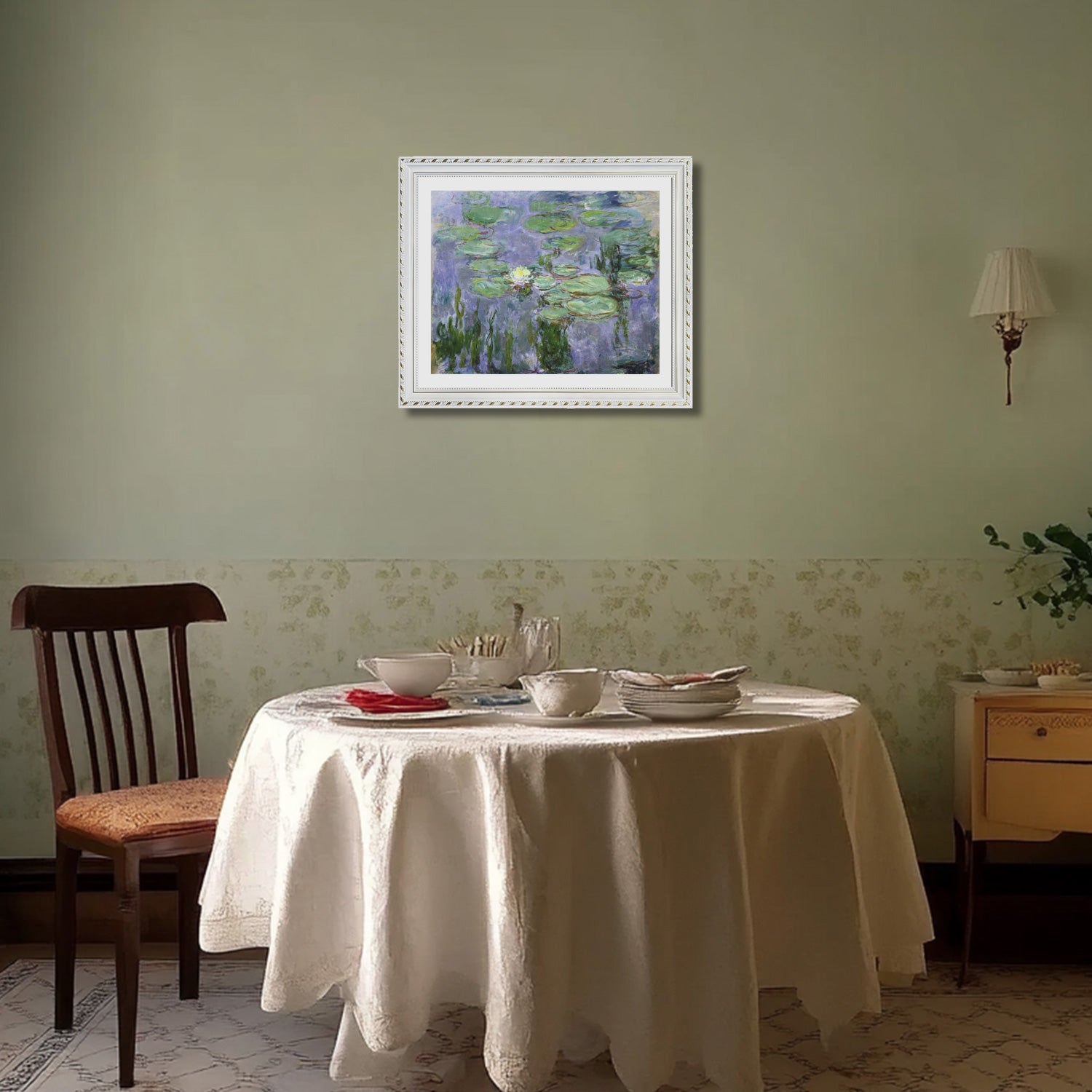 Claude Monet Wall Art Wate Lilies 1896 Poster Framed