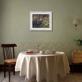 Claude Monet Wall Art Woman With A Parasol In The Garden In Argenteuil Poster Framed