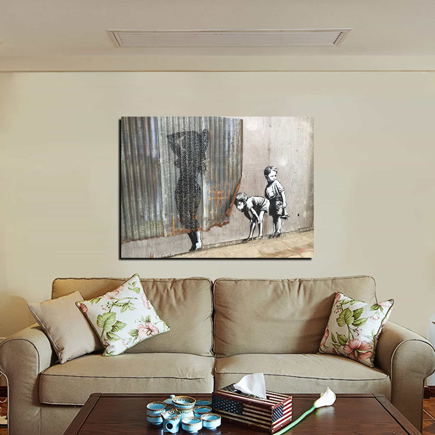 Women Shower Dusche Canvas Art