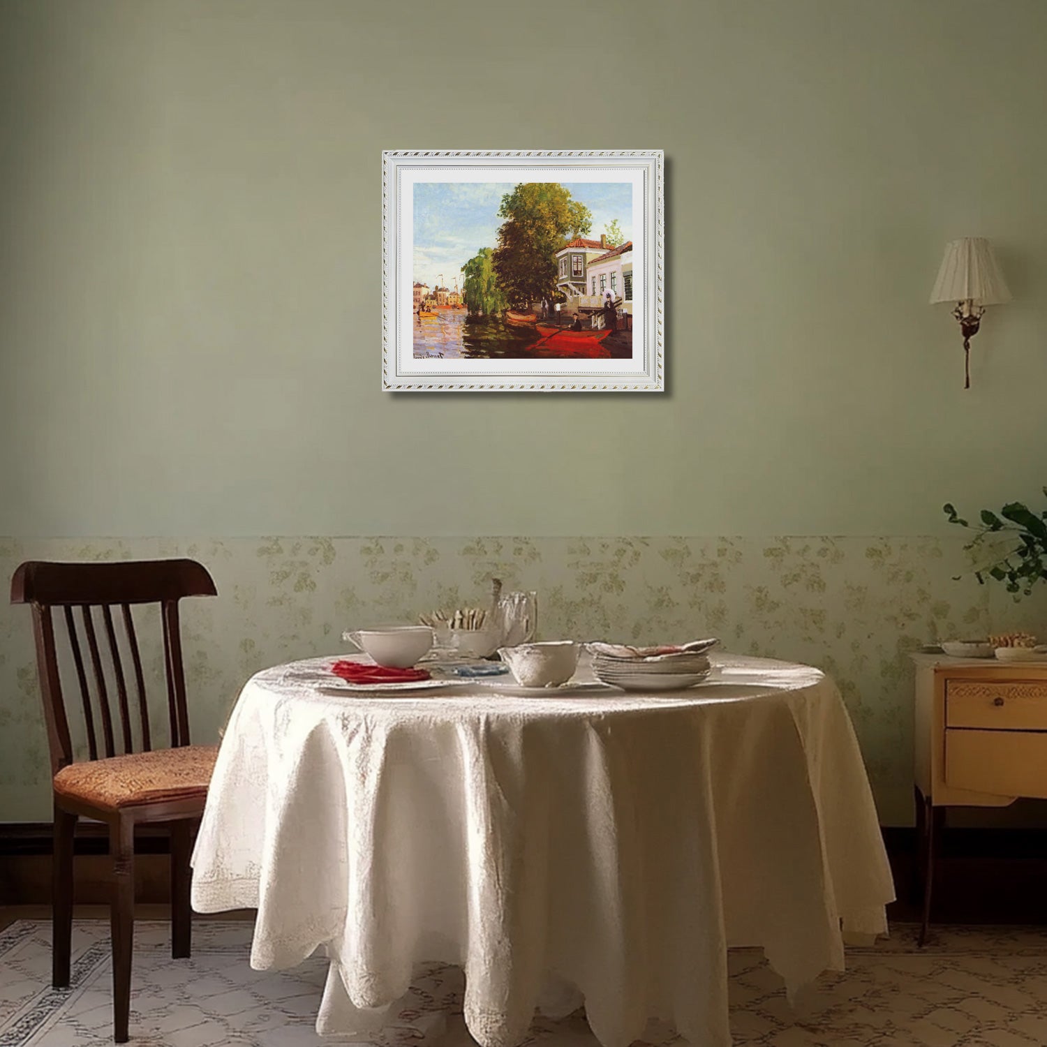 Claude Monet Wall Art Zaan At Zaandam Poster Framed