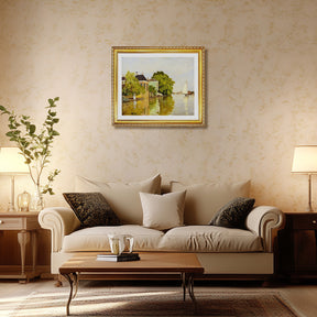 Claude Monet Wall Art Zaandam 1 Poster Framed