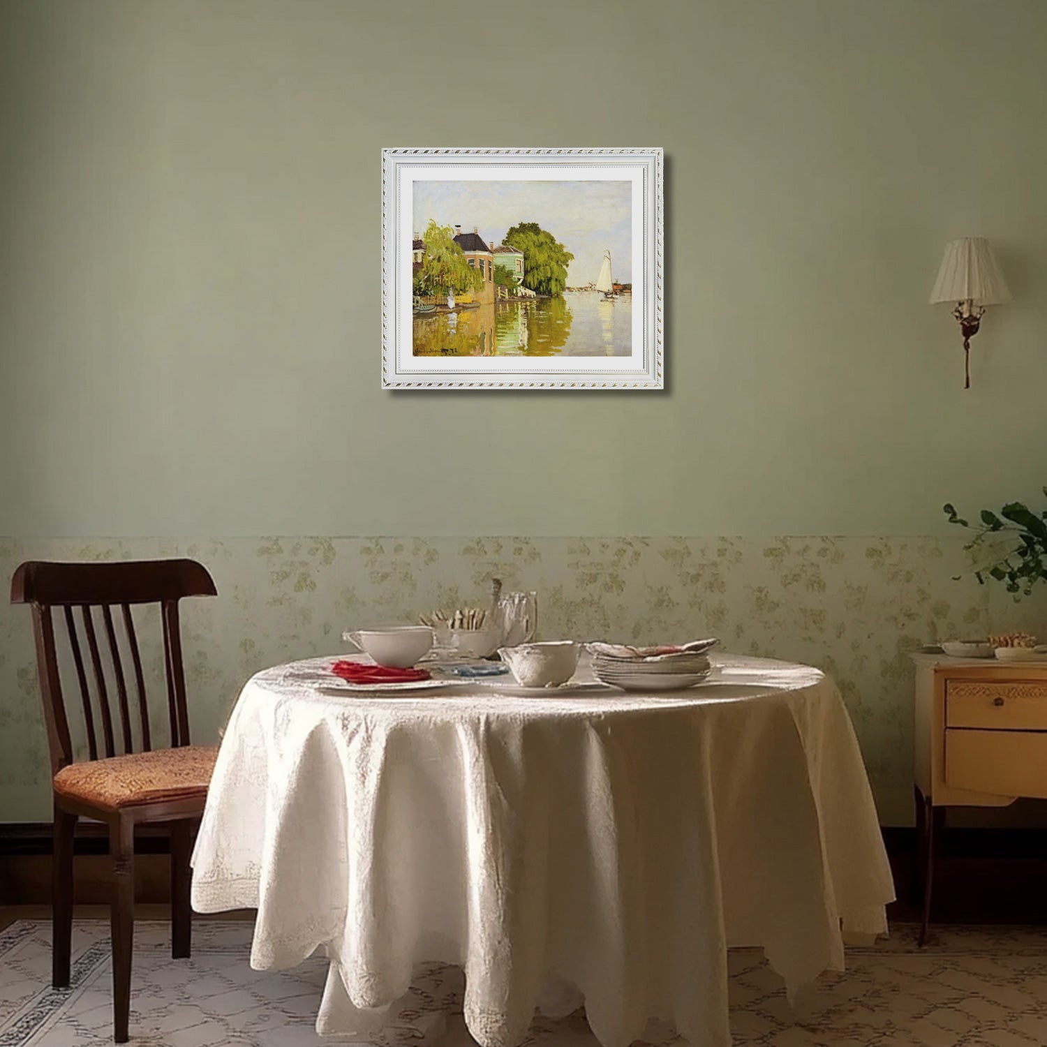 Claude Monet Wall Art Zaandam 1 Poster Framed